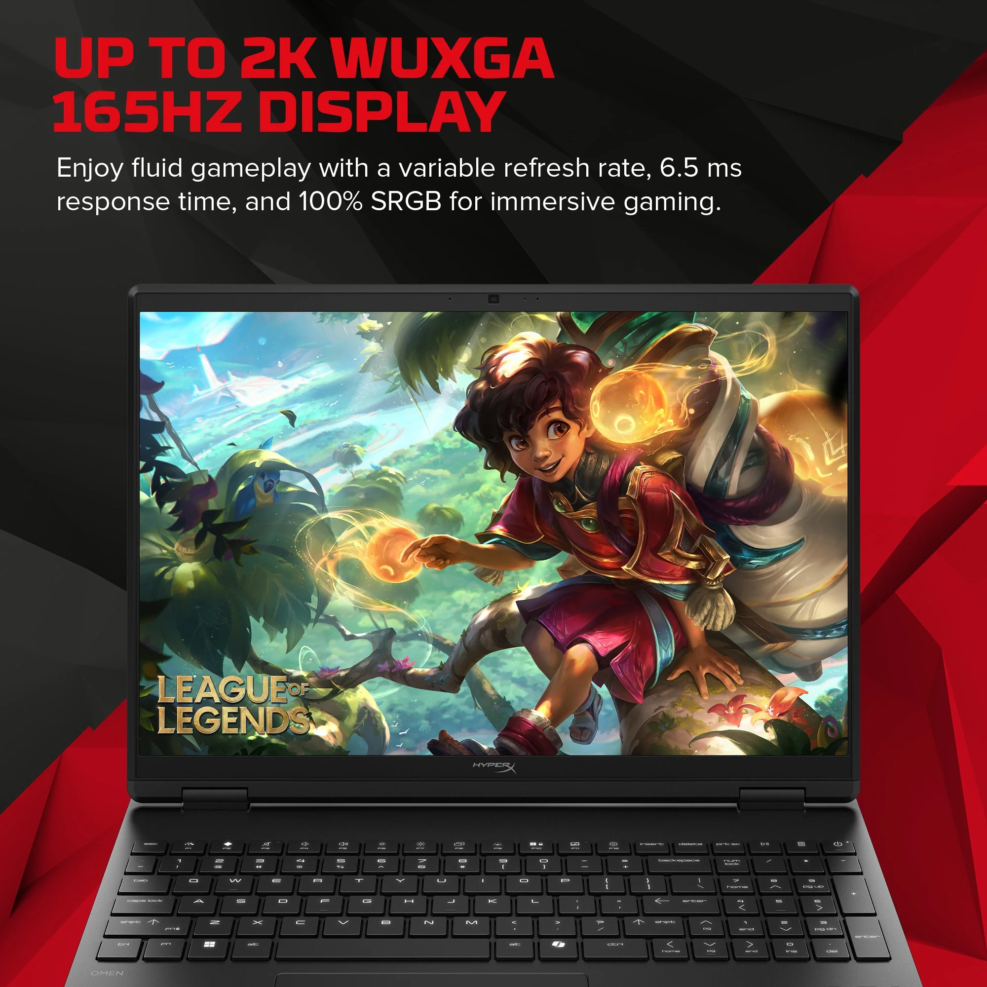 HyperX OMEN 15 inch Gaming Laptop PC 15, Windows 11 Home, 15.3", Intel® Core™ i7, 16GB RAM, 1TB SSD, NVIDIA® GeForce RTX™ 5060, 2.5K, Shadow black - Image 2