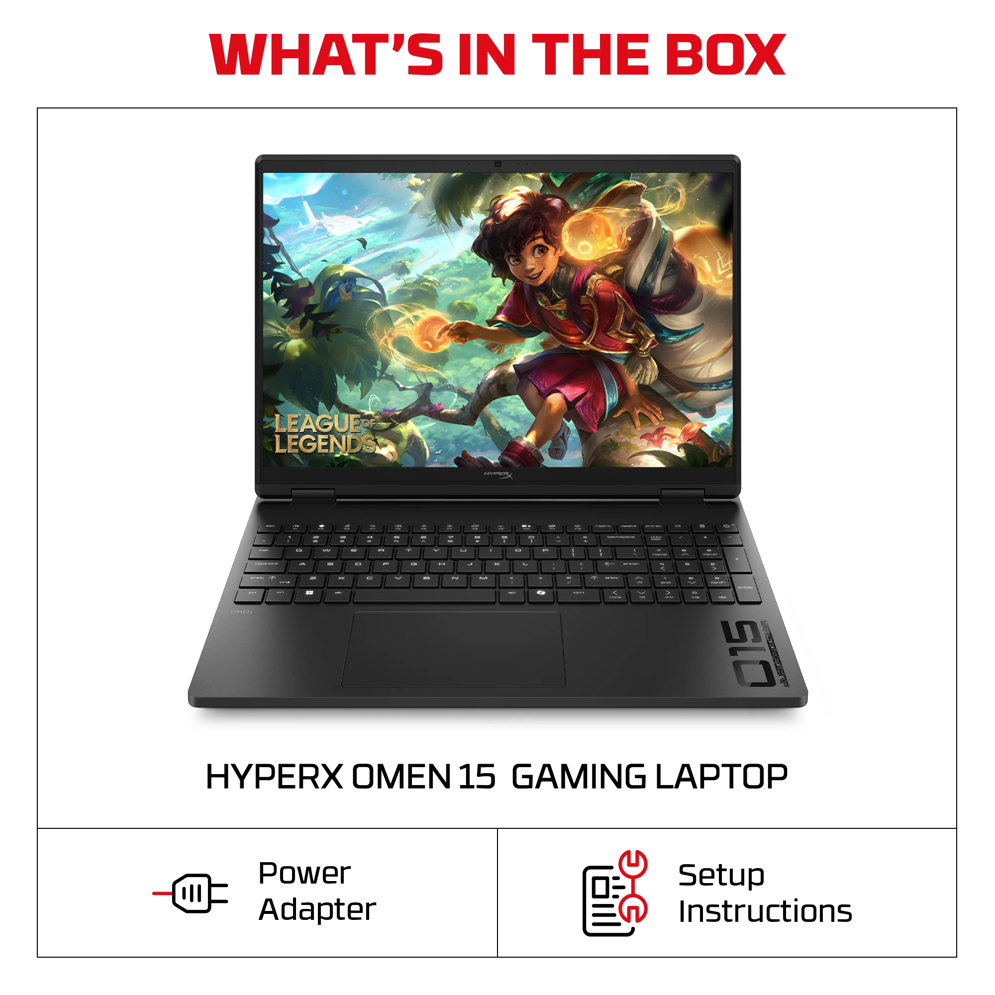 HyperX OMEN 15 inch Gaming Laptop PC 15, Windows 11 Home, 15.3", AMD Ryzen™ 7, 16GB RAM, 1TB SSD, NVIDIA® GeForce RTX™ 5060, 2.5K, Shadow black - Image 6